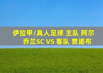 伊拉甲/真人足球 主队 阿尔乔兰SC VS 客队 贾诺布
